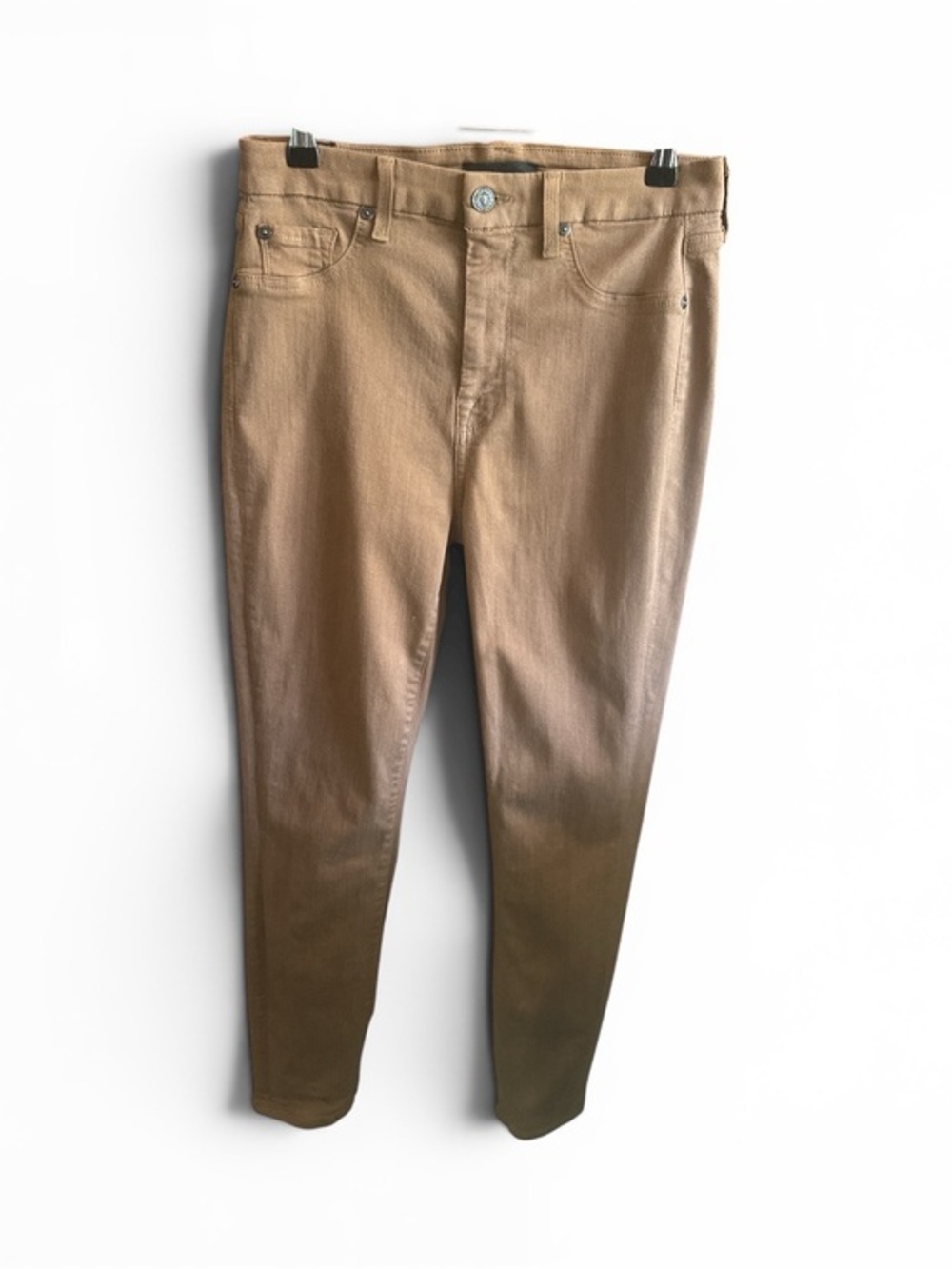 7 for All Mankind Women’s Size 29 Slim Fit Tan Brown Jeans Casual Denim Pants